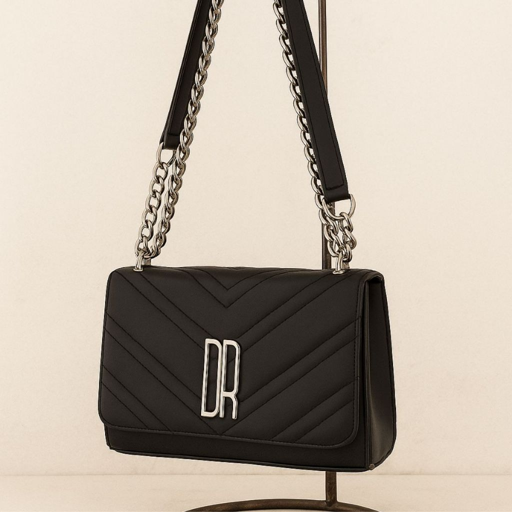 Bolsa Feminina Pequena De Lado Transversal Alça Corrente Lançamento