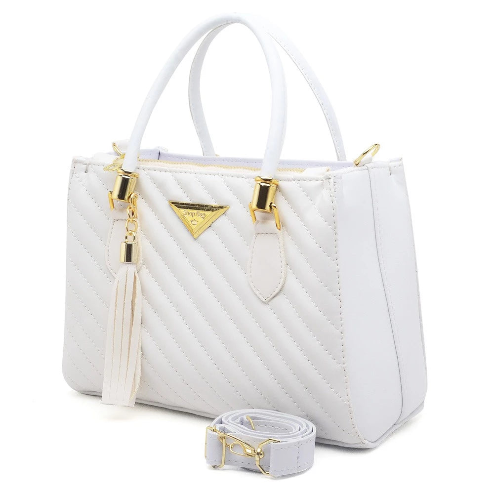 Bolsa Feminina Média Shopbag Bordada Line