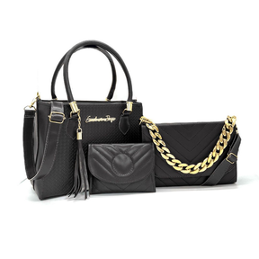COMPRE 1 LEVE 3: Kit Exclusivo com Bolsa Tote, Tiracolo + Carteira — Só HOJE com Frete Grátis!
