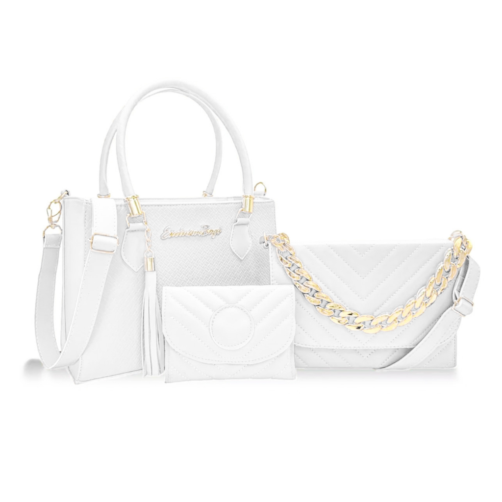 COMPRE 1 LEVE 3: Kit Exclusivo com Bolsa Tote, Tiracolo + Carteira — Só HOJE com Frete Grátis!